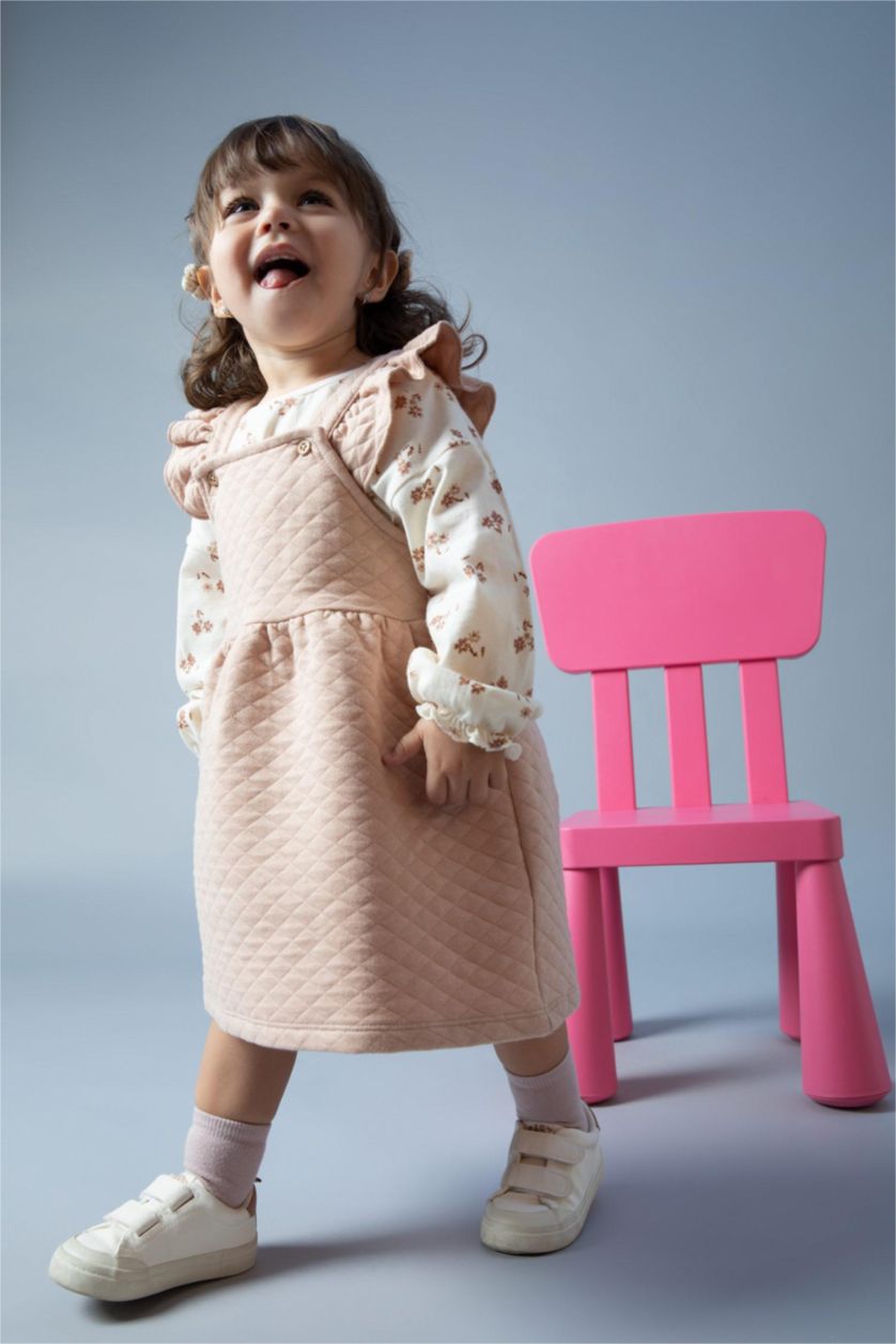BABY GIRL Vison 2 piece Regular Fit Crew Neck Flower Set
