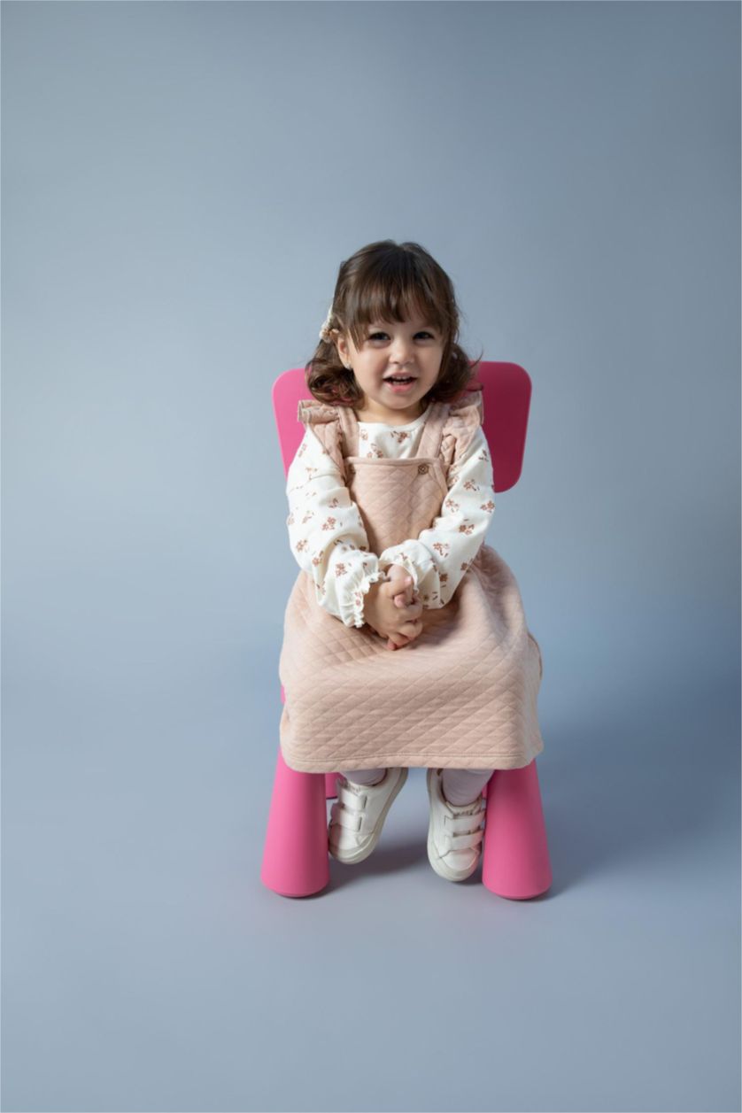 BABY GIRL Vison 2 piece Regular Fit Crew Neck Flower Set