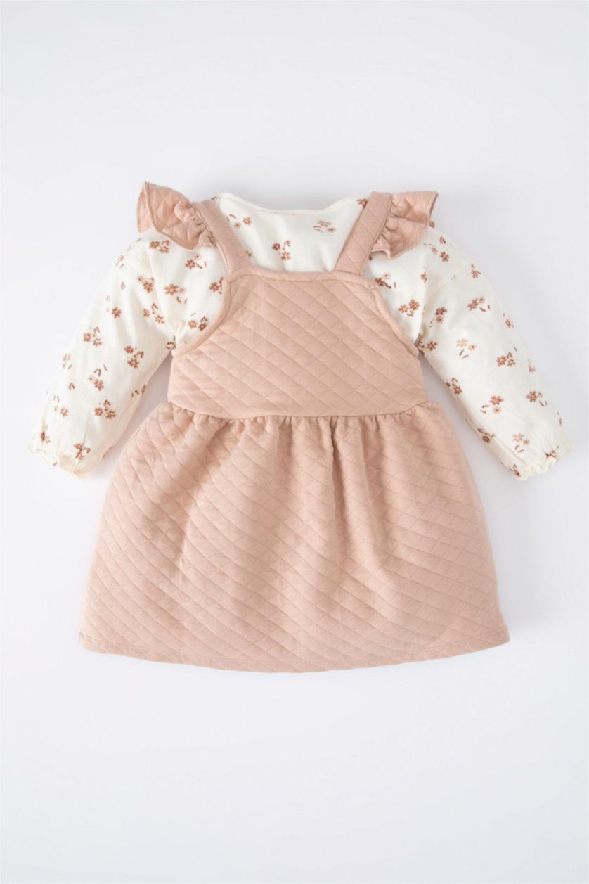 BABY GIRL Vison 2 piece Regular Fit Crew Neck Flower Set