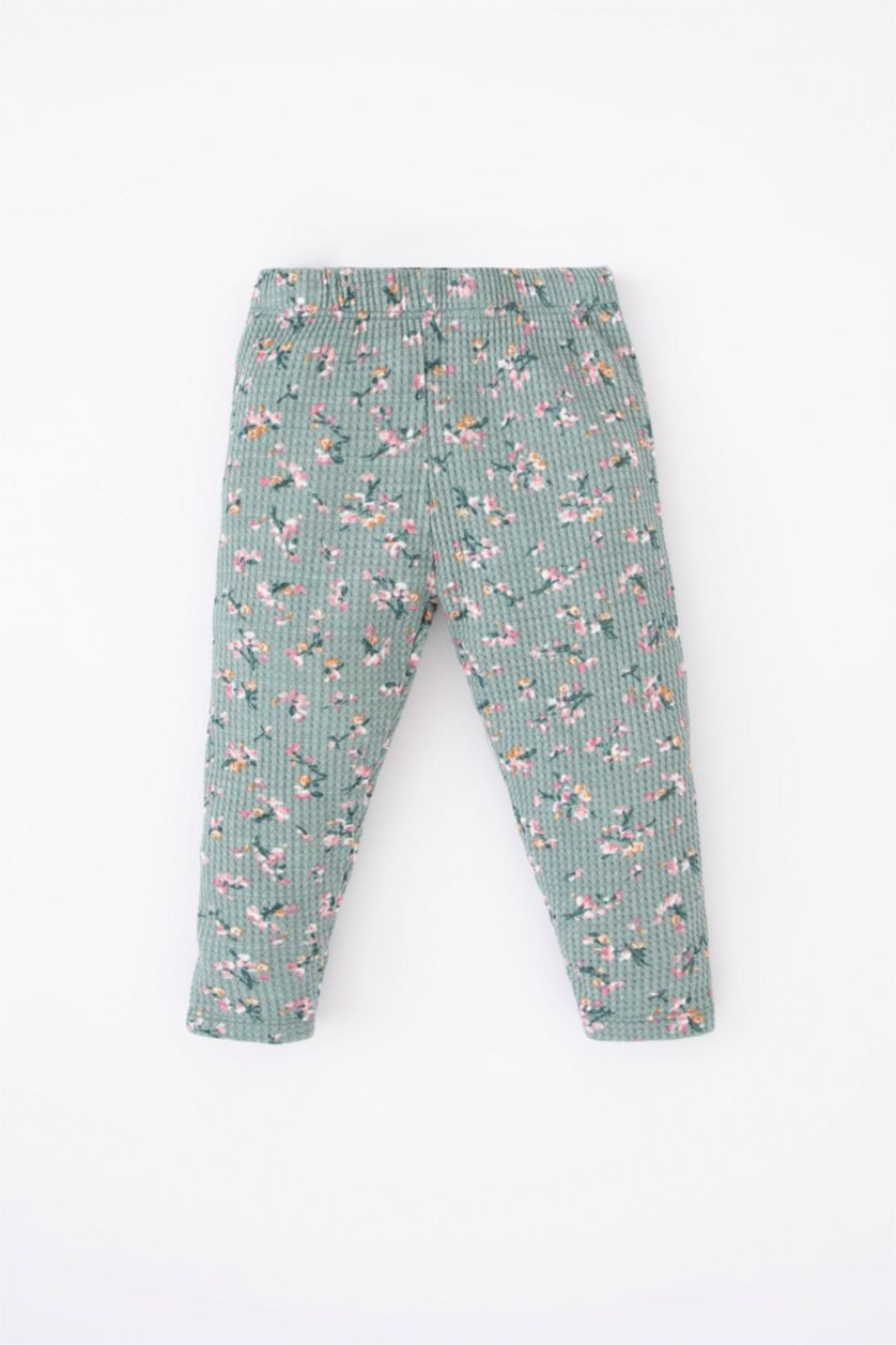 BÉBÉ FILLE Vert Clair Ensemble En Tricot Col Ras Du Cou Fleur Manche Longue 2 BéBé Fille