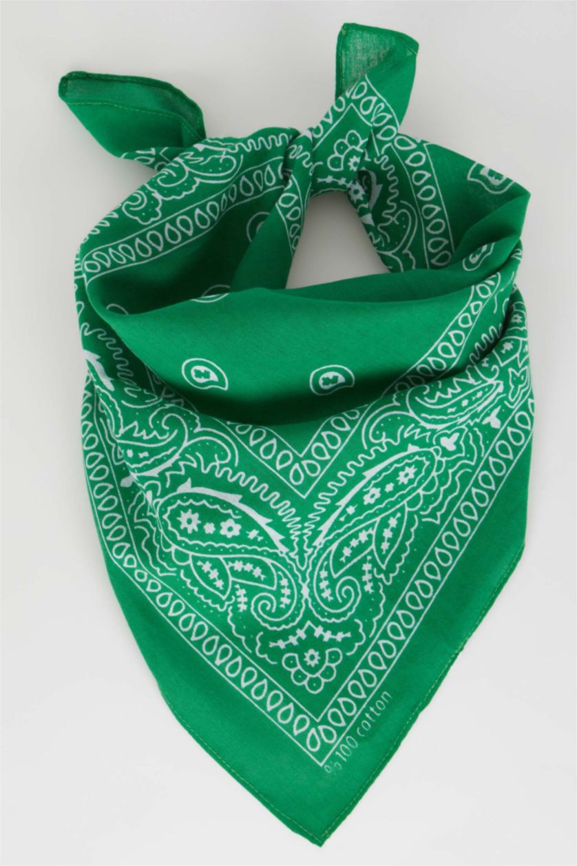 Женщины Зеленый Бандана из хлопка для женщин