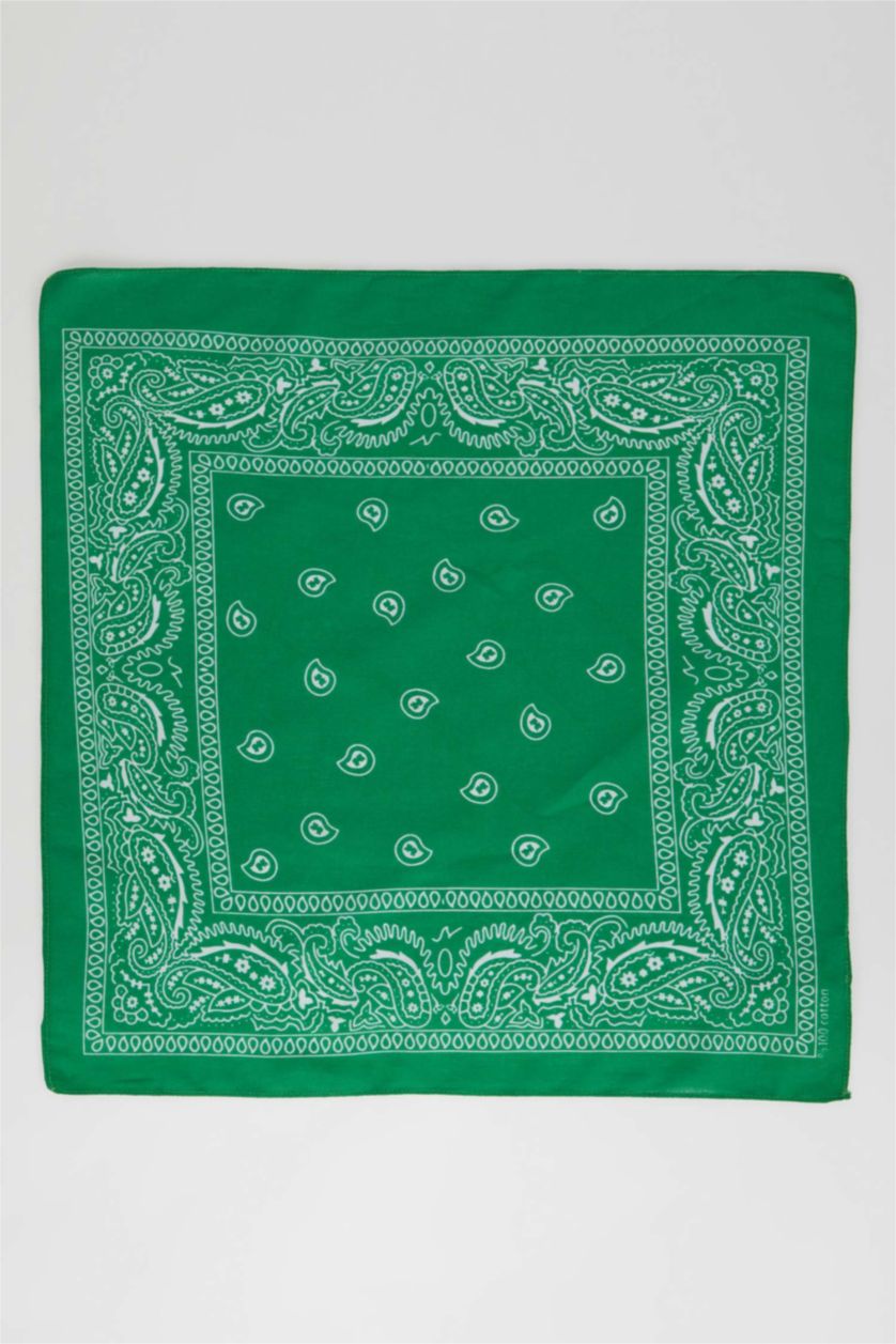 Женщины Зеленый Бандана из хлопка для женщин