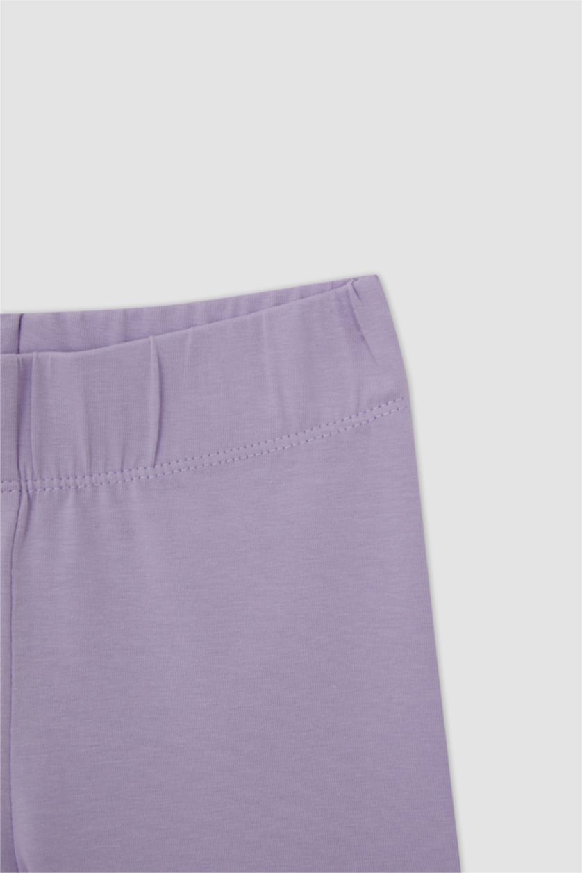 FILLES Jaune Clair Ensemble En Tricot Col Ras Du Cou Manche Courte 2 Fille