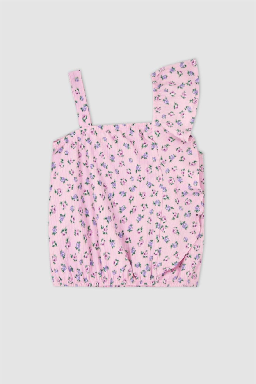 Девочки и подростки Розовый Комплект из 2-х вещей с цветочным принтом