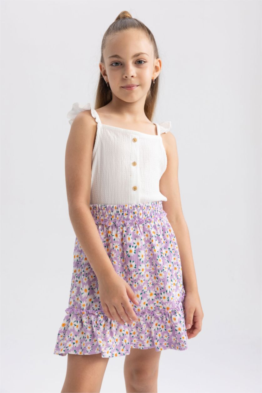 GIRLS & TEENS Lilac Girl Regular Fit Knitted Skirt