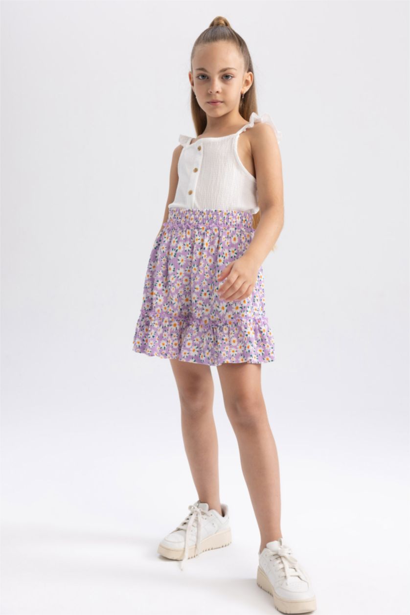 GIRLS & TEENS Lilac Girl Regular Fit Knitted Skirt