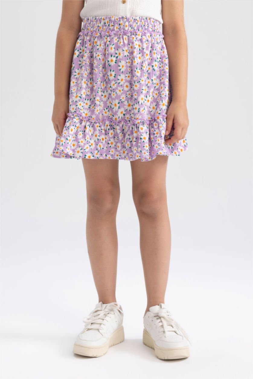 GIRLS & TEENS Lilac Girl Regular Fit Knitted Skirt