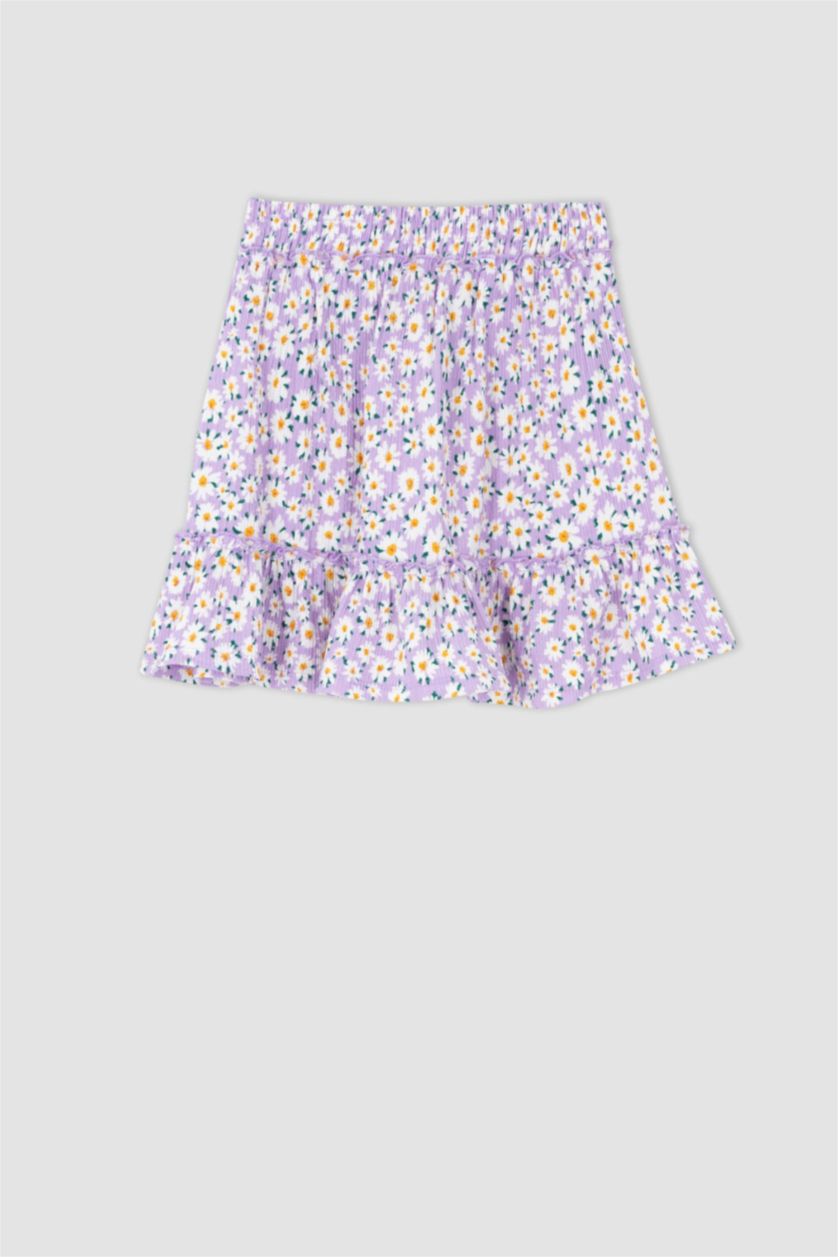 GIRLS & TEENS Lilac Girl Regular Fit Knitted Skirt