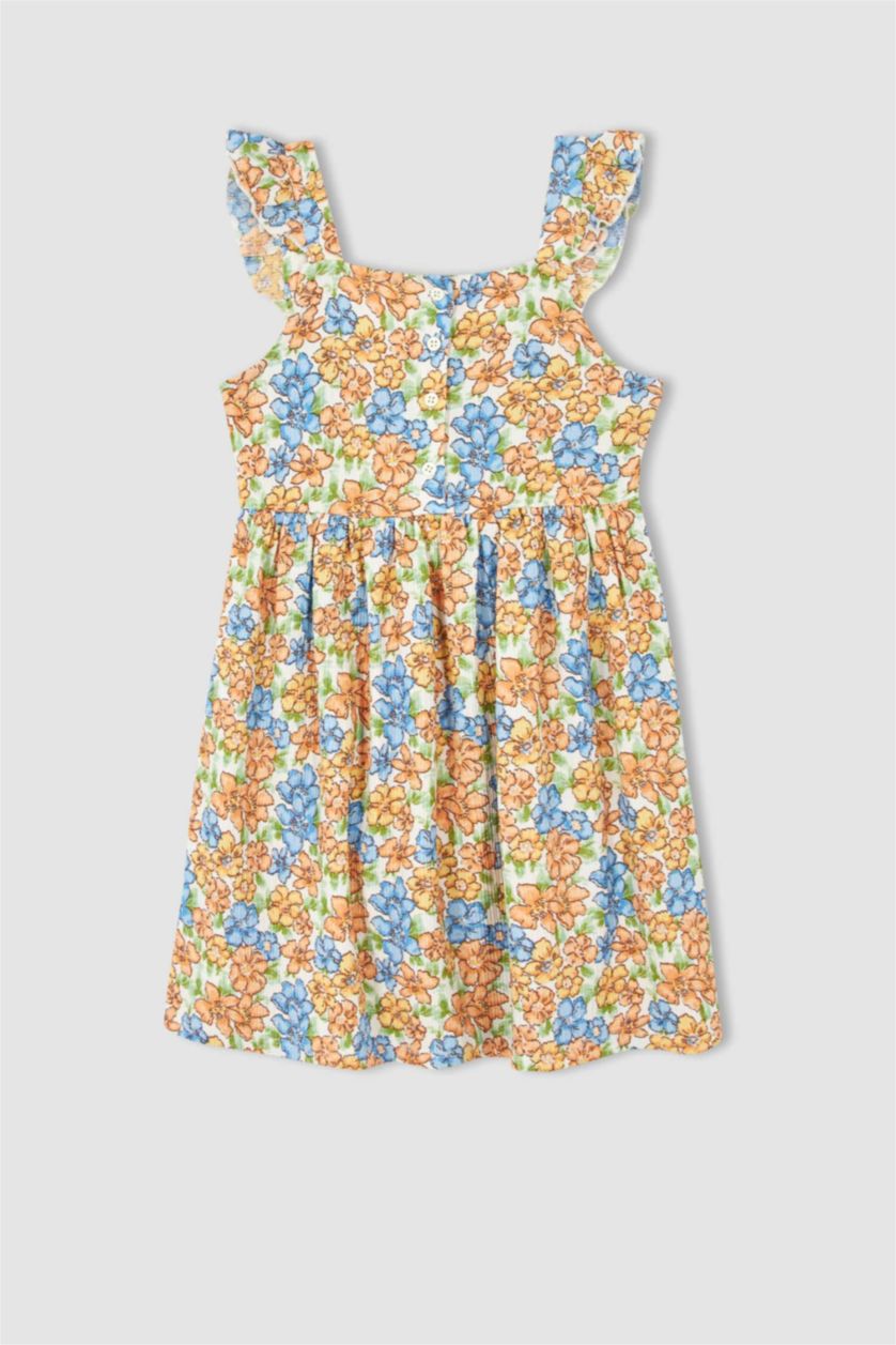 GIRLS & TEENS Ecru Strappy Knitted Dress