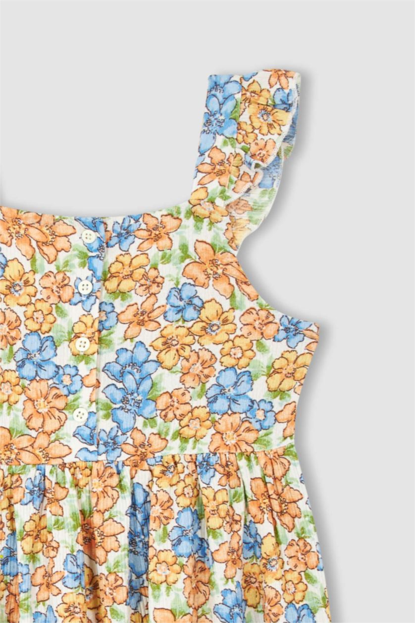 GIRLS & TEENS Ecru Strappy Knitted Dress