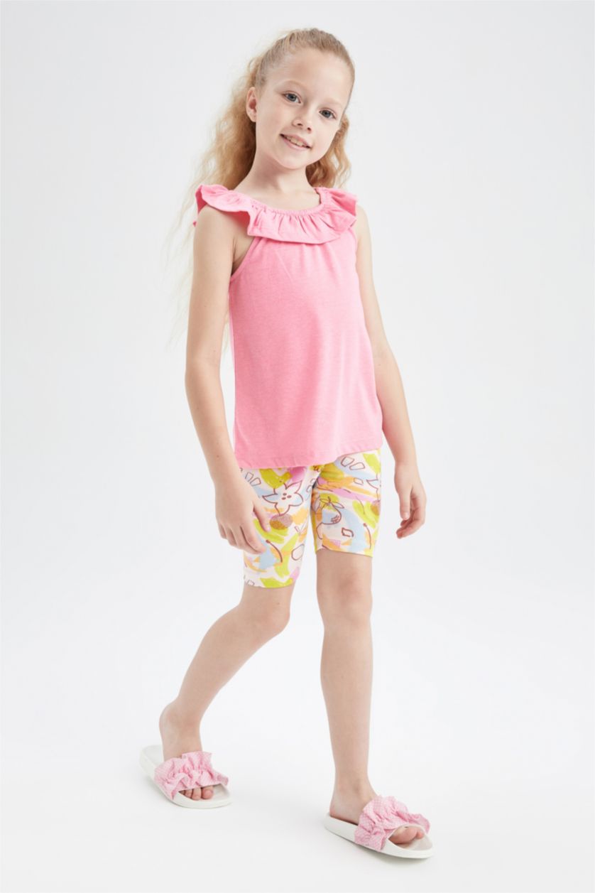 GIRLS & TEENS Light Pink Girl Biker Leggings