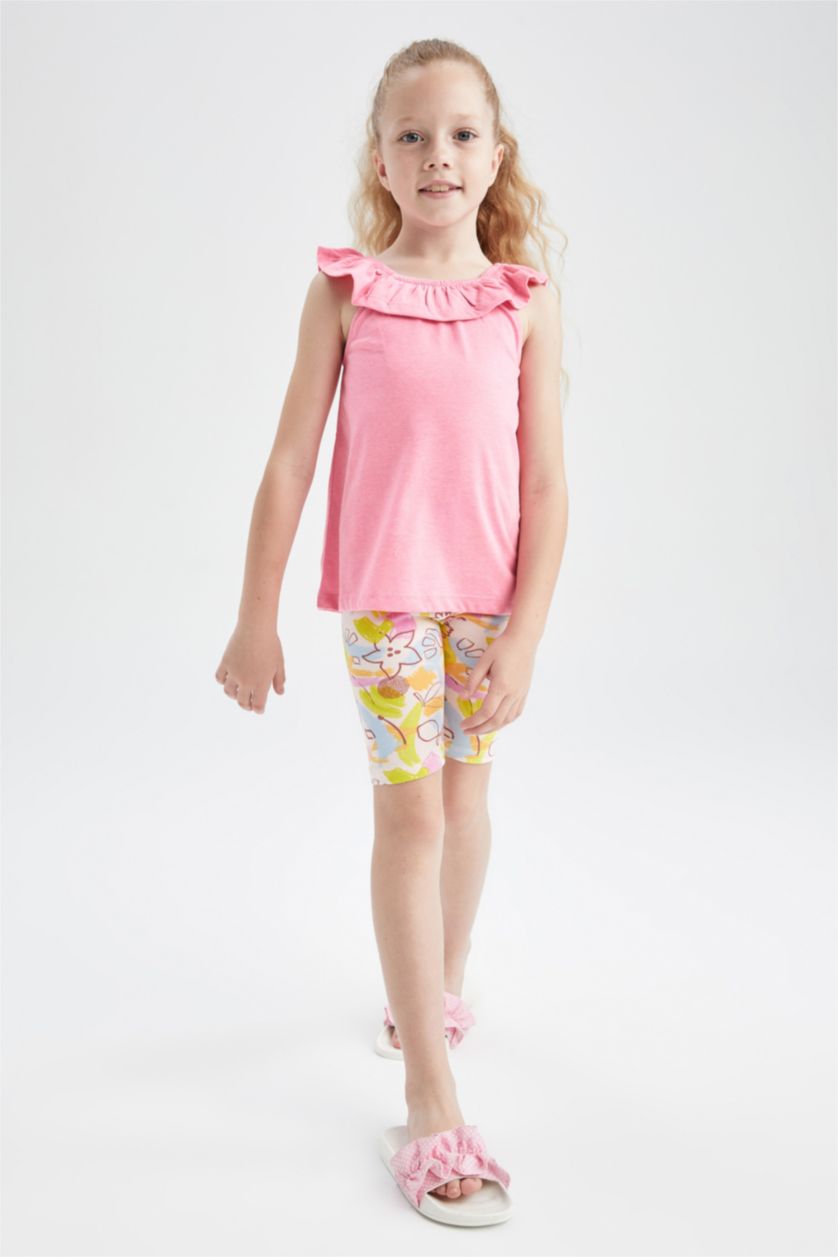 GIRLS & TEENS Light Pink Girl Biker Leggings