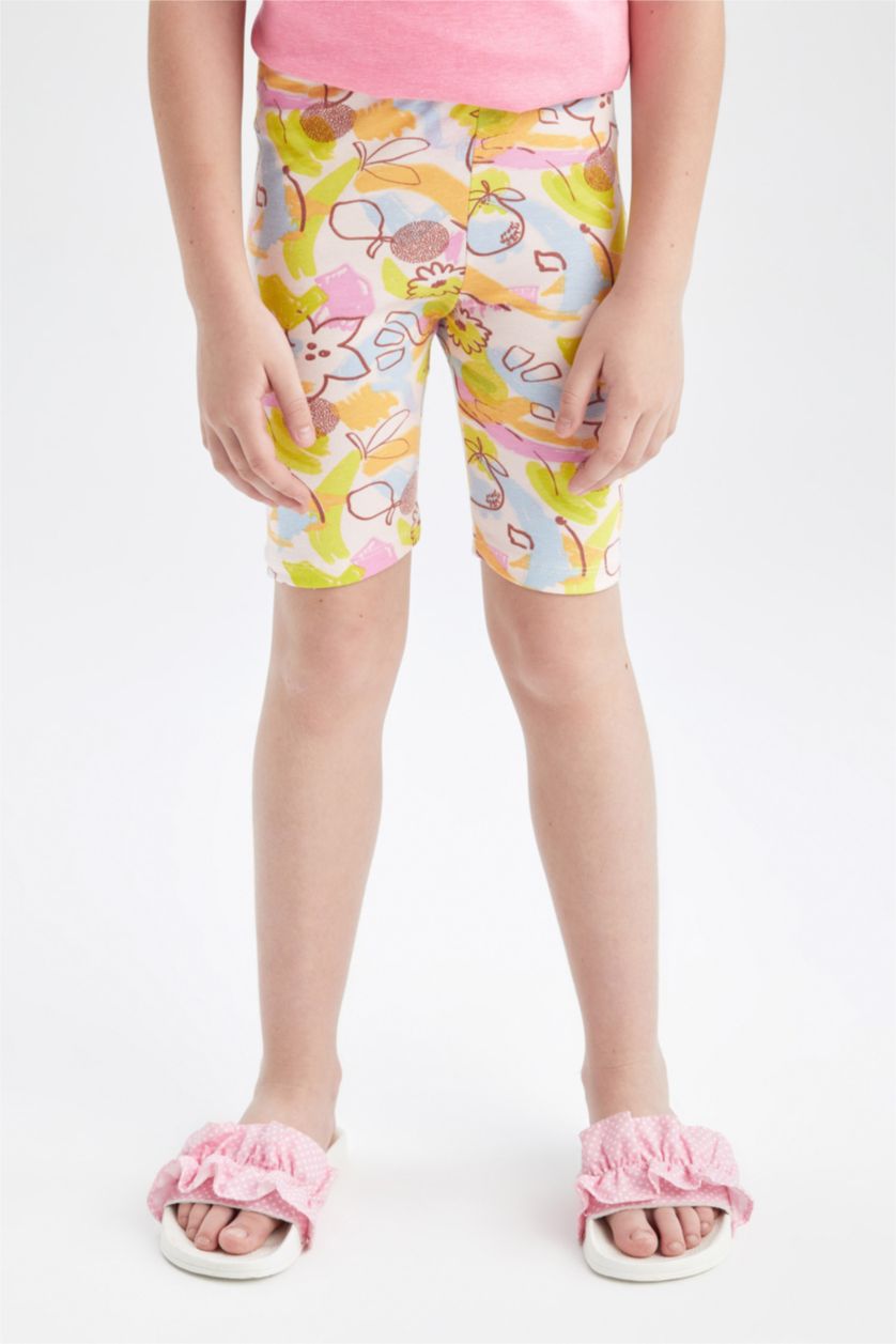 GIRLS & TEENS Light Pink Girl Biker Leggings