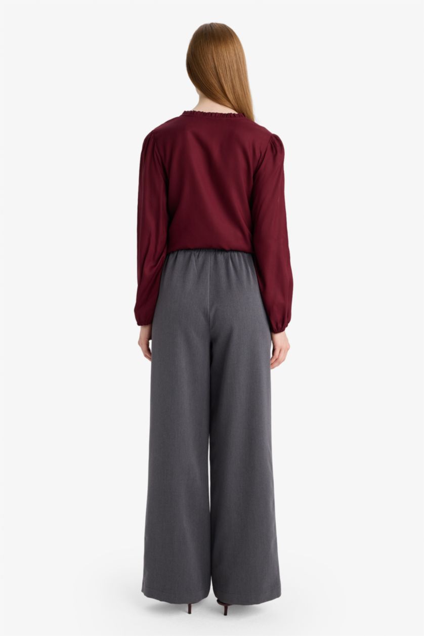 Женщины Антрацит Брюки широкого покроя