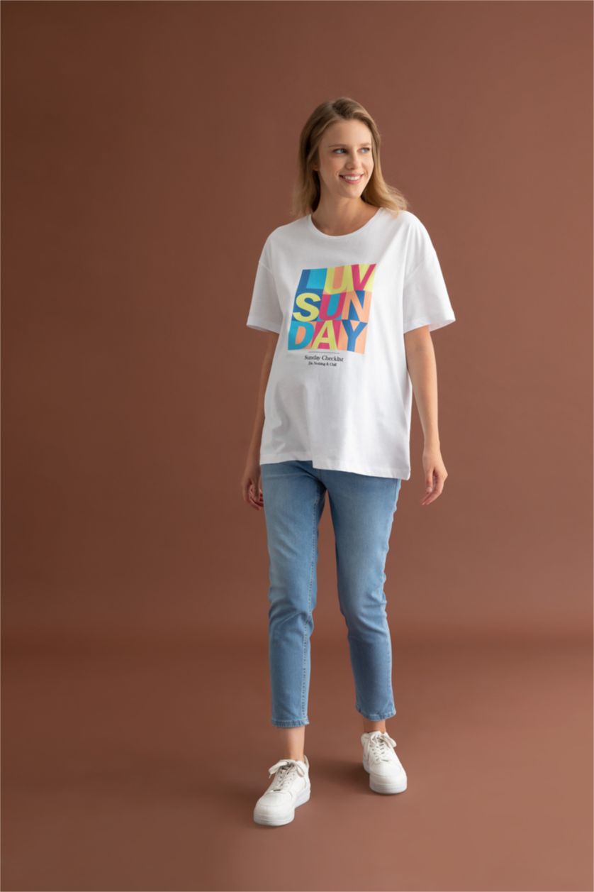 FEMME Indigo Pantalon de grossesse slim taille haute coupe skinny