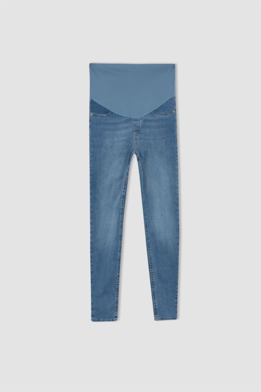 FEMME Indigo Pantalon de grossesse slim taille haute coupe skinny