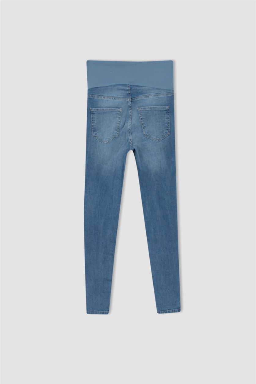 FEMME Indigo Pantalon de grossesse slim taille haute coupe skinny