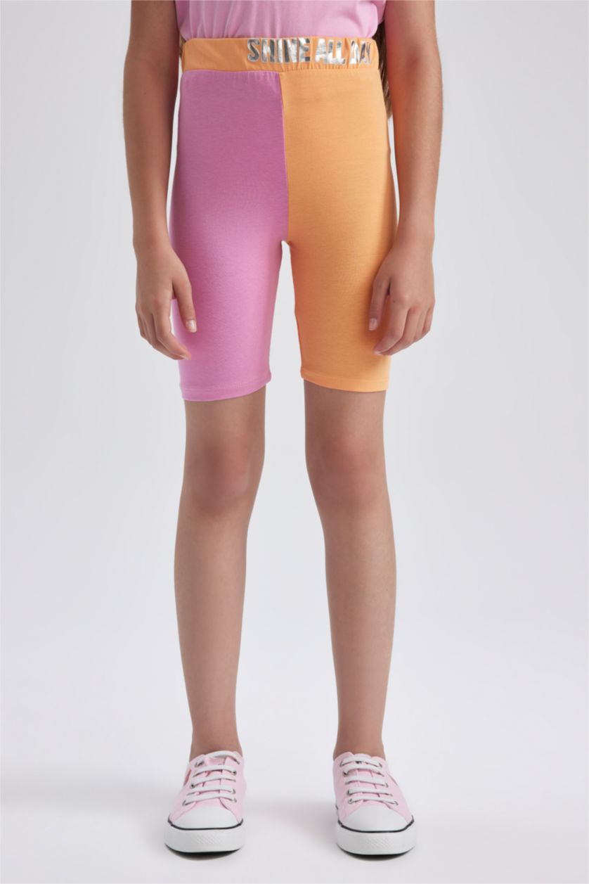 GIRLS & TEENS Pink Girl Biker Short Leggings