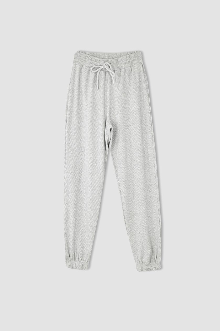 FEMME Gris Sweet Pants Basic Avec Cordon De Serrage À La Taille