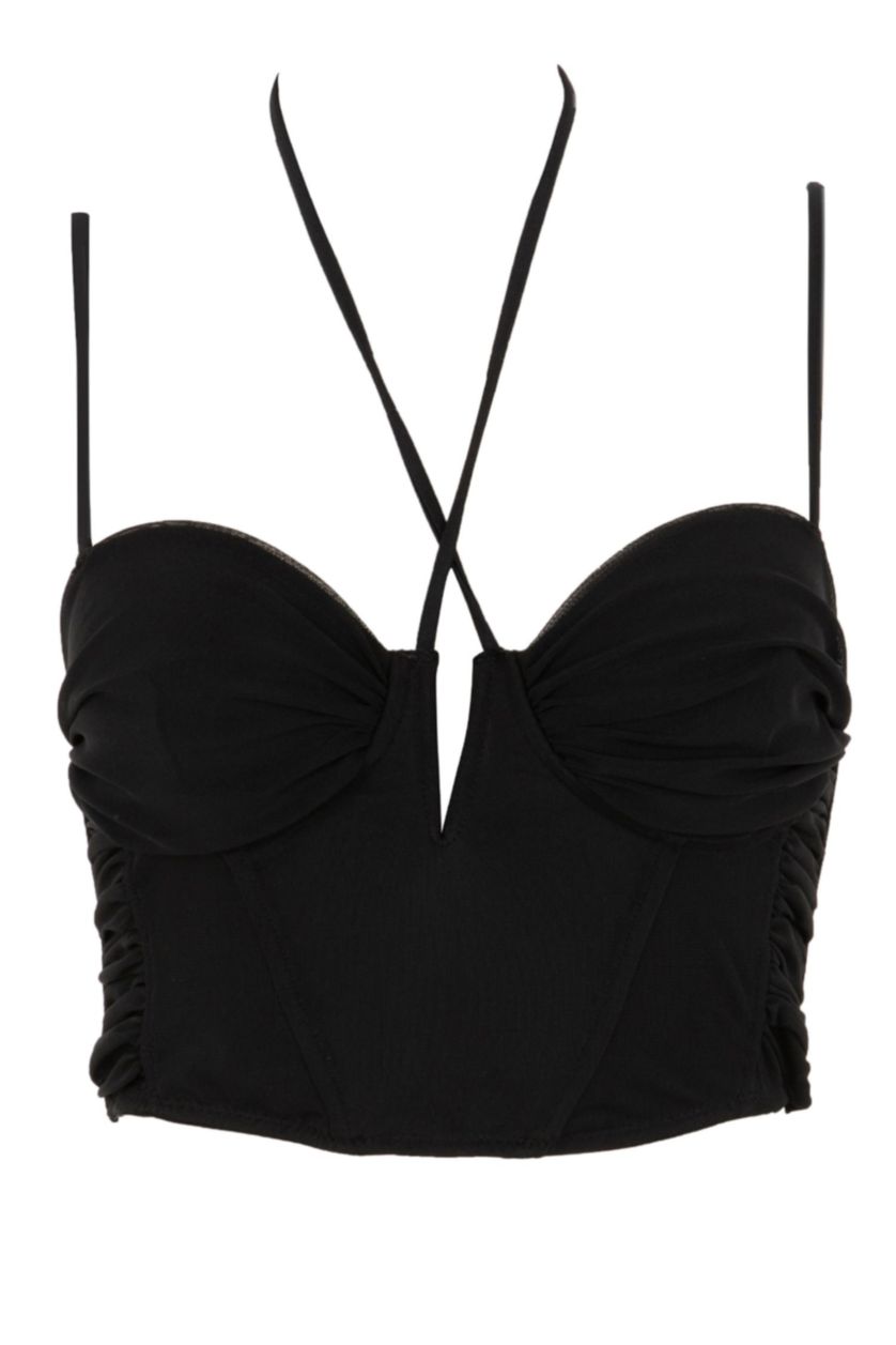 FEMME Noir Soutien gorge Dentelle Découvert Dentelle détaillée