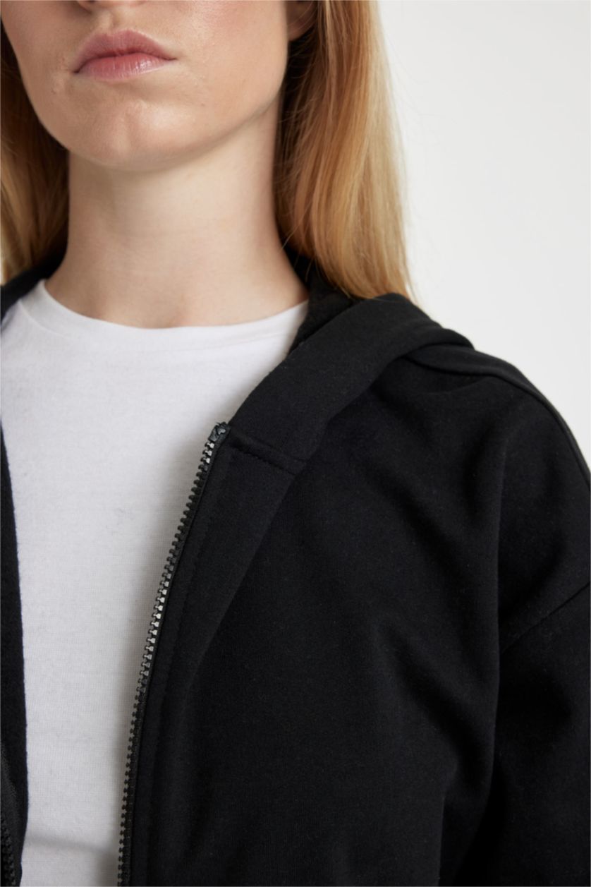 Woman Black Cooolol Standard Fit Cardigan