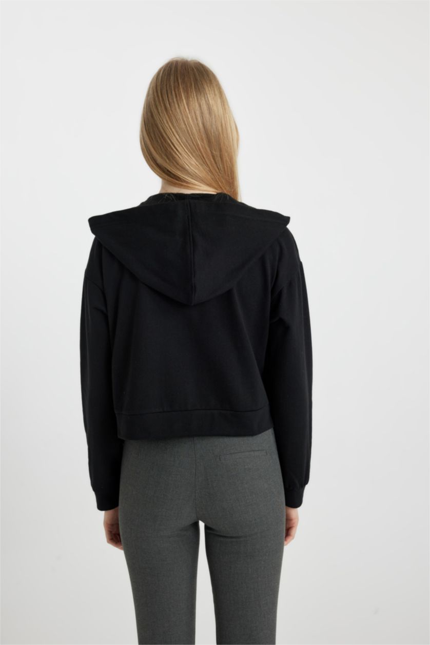 Woman Black Cooolol Standard Fit Cardigan