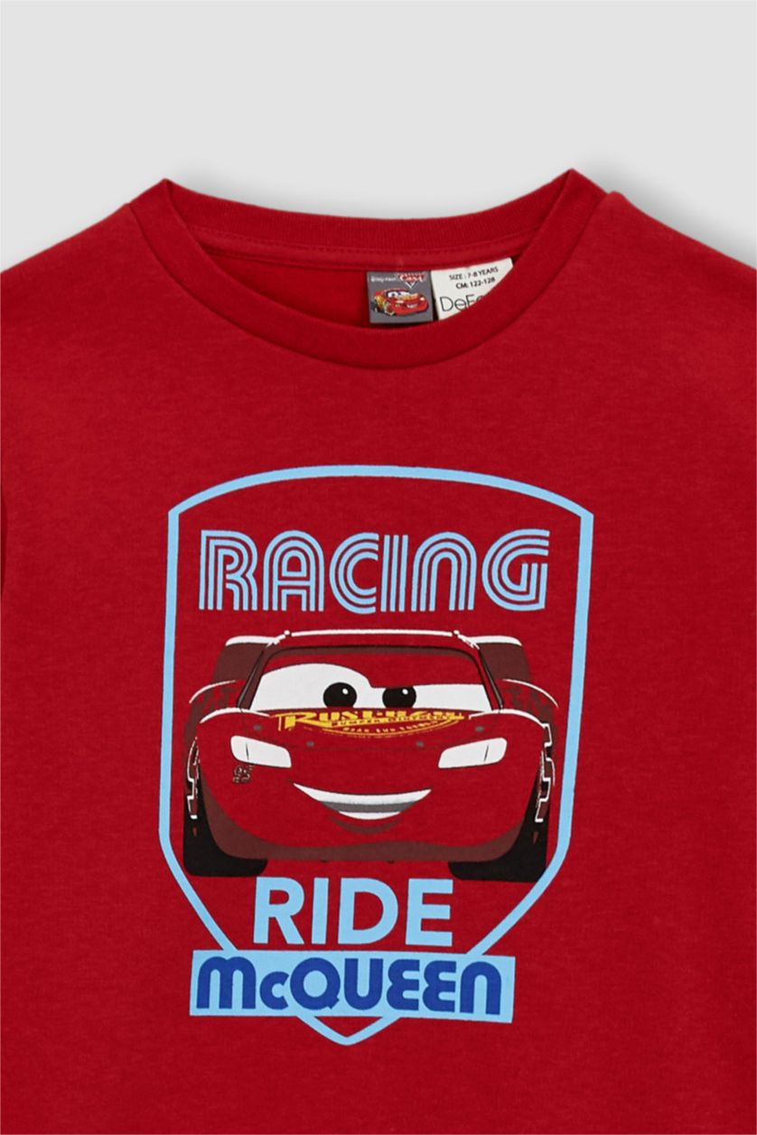 BOYS & TEENS Red Boys Cars Crew Neck Sweatshirt