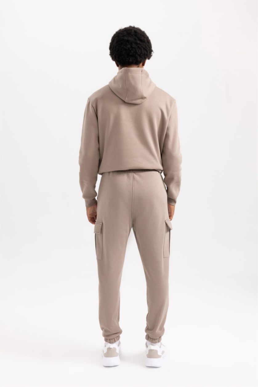 Мужчины Визон Джоггеры стандартного кроя из плотной ткани, DeFactoFit