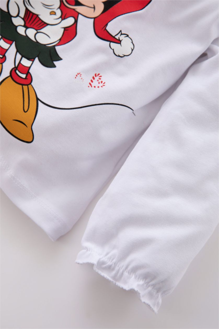 BÉBÉ FILLE Rouge Ensemble En Tricot Col enveloppe Manche Longue 2 Mickey & Minnie (Standard Characters) BéBé Fille