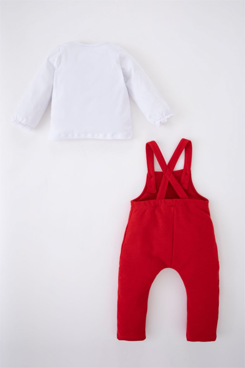 BÉBÉ FILLE Rouge Ensemble En Tricot Col enveloppe Manche Longue 2 Mickey & Minnie (Standard Characters) BéBé Fille