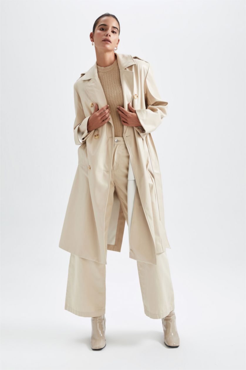 WOMAN Ecru Trenchcoat