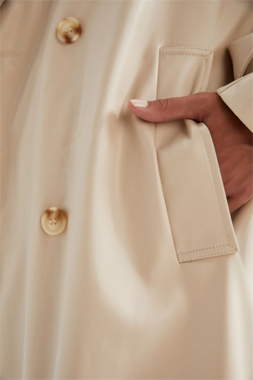 WOMAN Ecru Trenchcoat