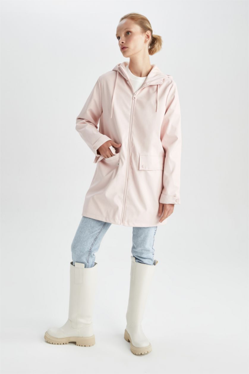 Kadın Pembe Yağmurluk