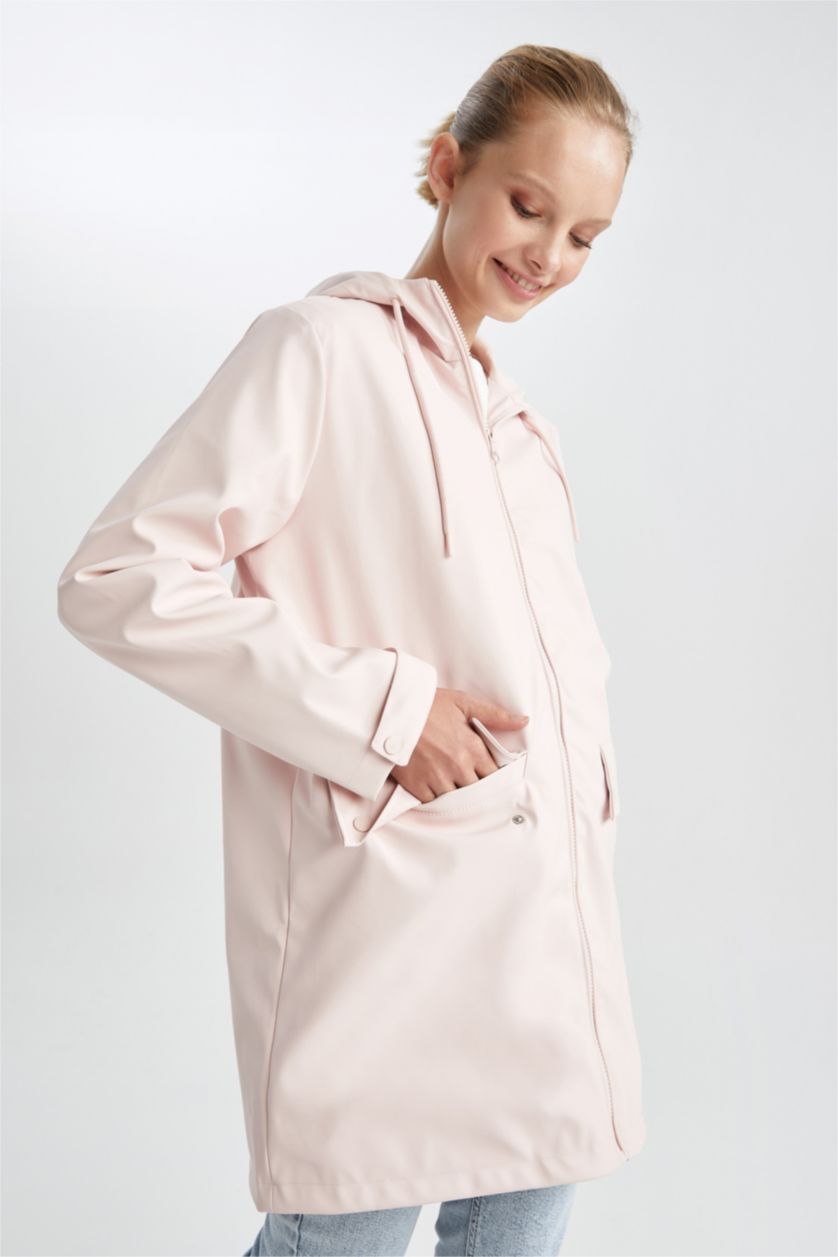 Kadın Pembe Yağmurluk