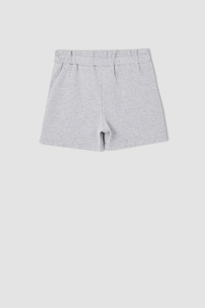 FILLES Gris Clair Mini Short À Taille Élastiquée Pour Fille