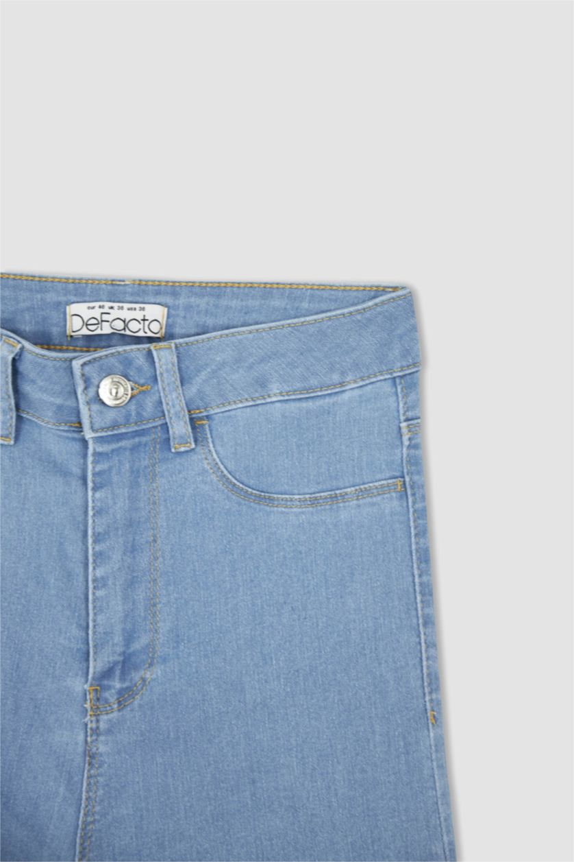 FEMME BLEU Clair Taille haute