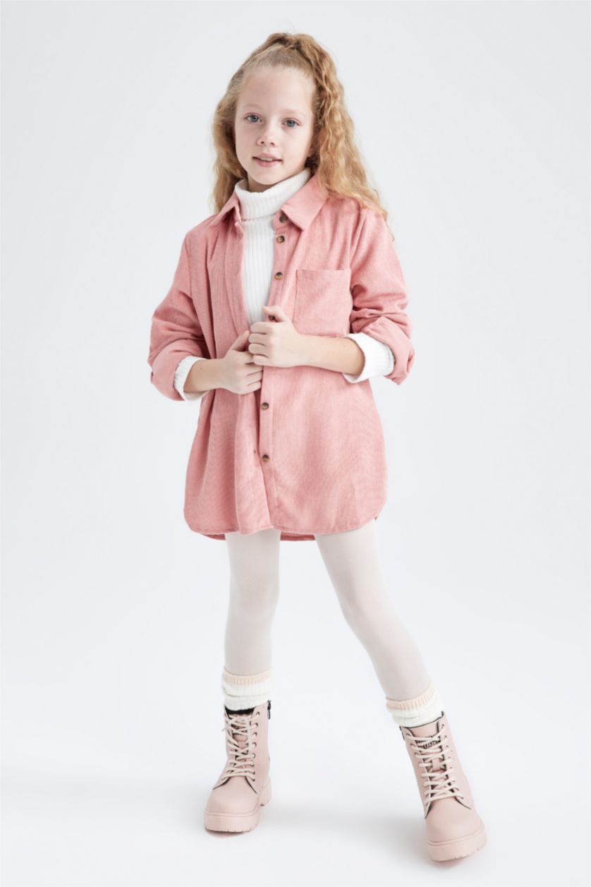 GIRLS & TEENS Rose Relax Fit Long Sleeve Shirt