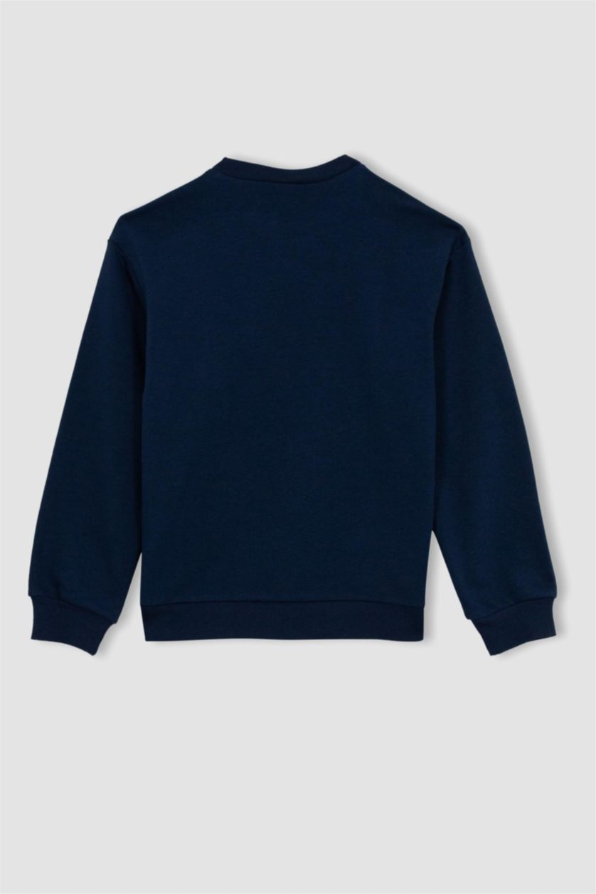 GIRLS & TEENS NAVY Regular Fit Frozen Licensed Sweatshirt