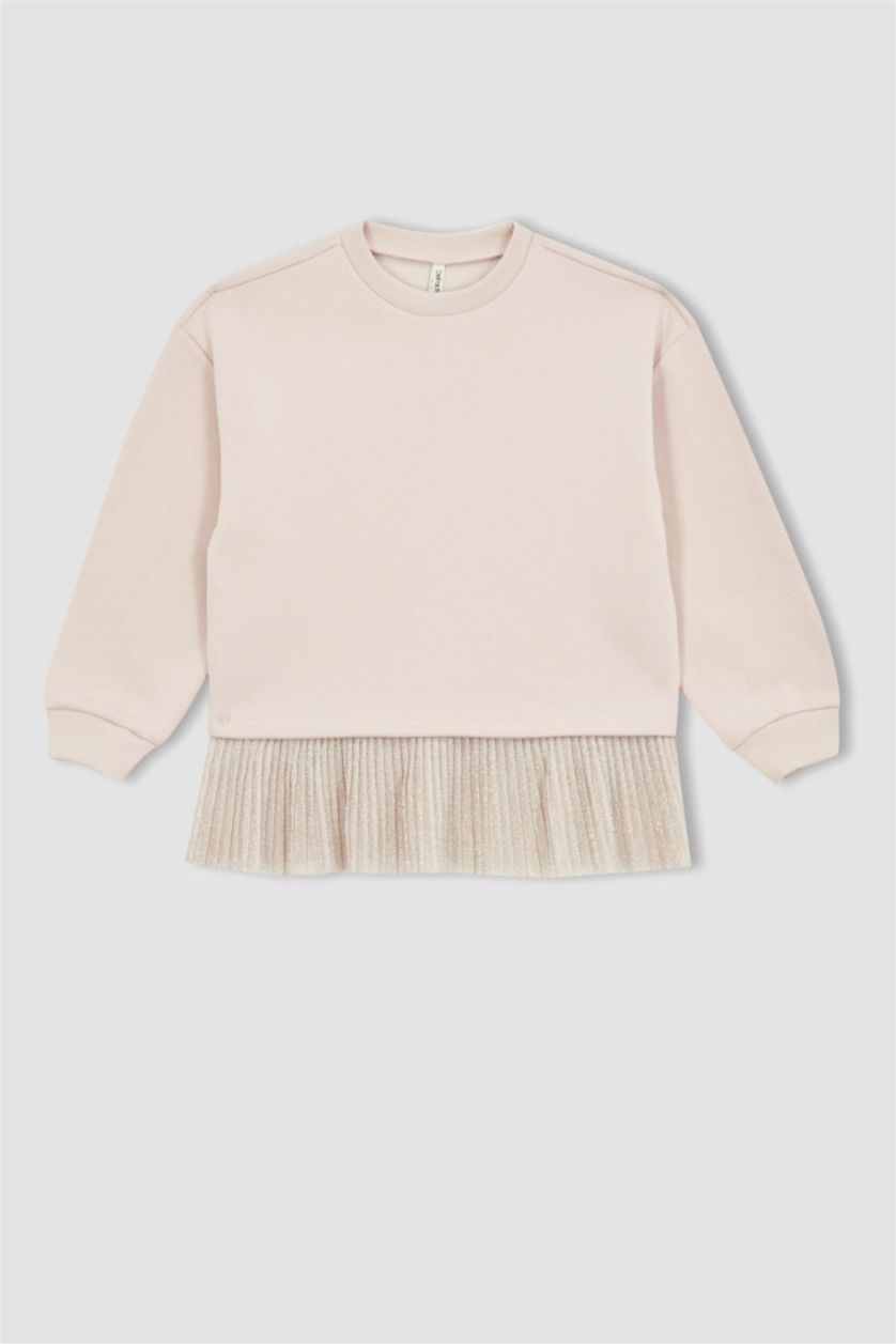 GIRLS & TEENS Light Pink Regular Fit Sweatshirt