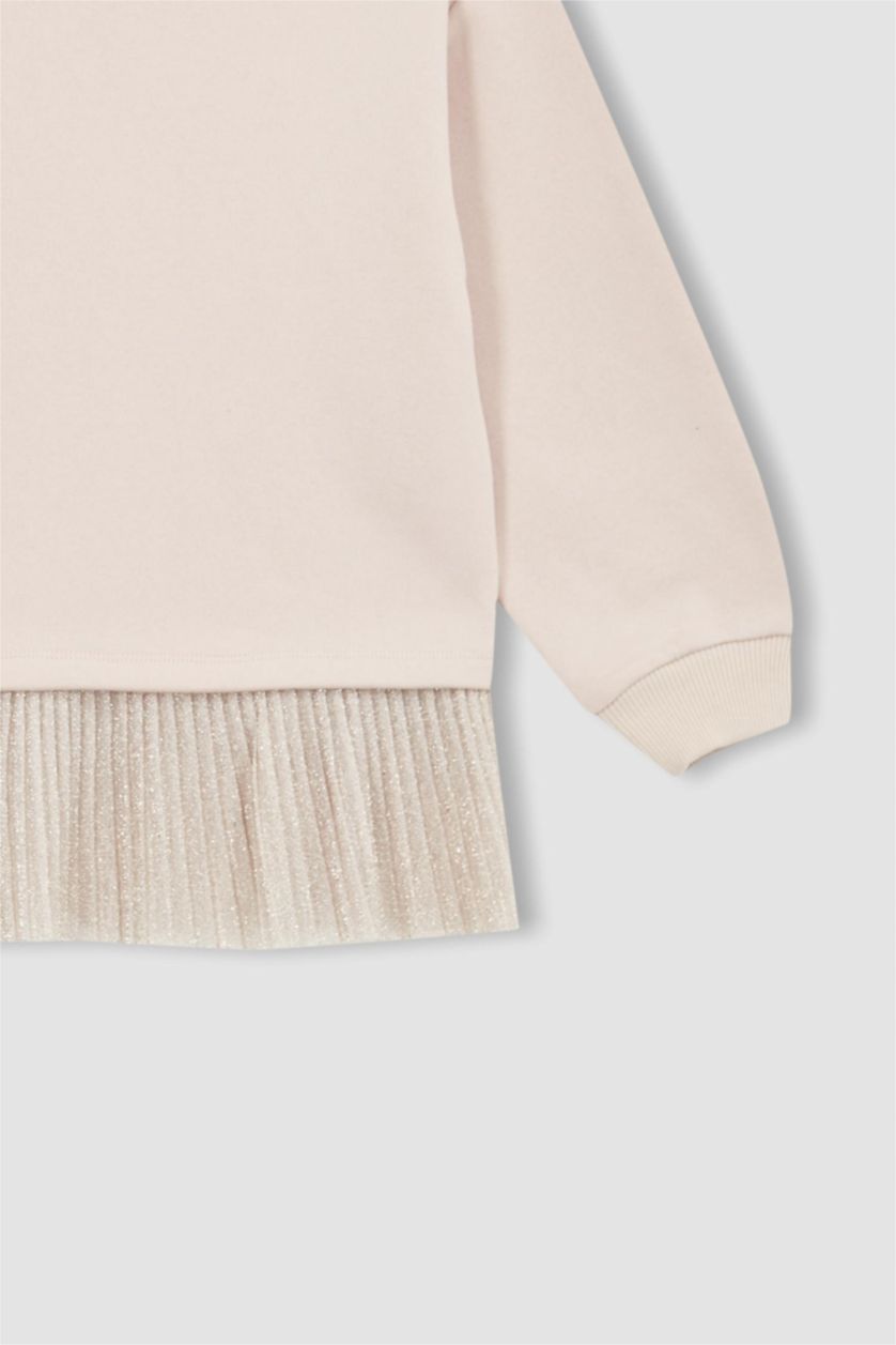 GIRLS & TEENS Light Pink Regular Fit Sweatshirt