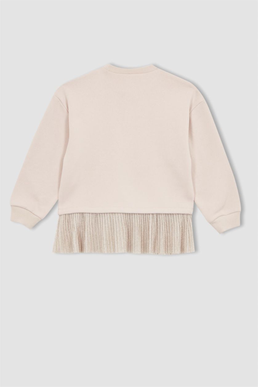 GIRLS & TEENS Light Pink Regular Fit Sweatshirt