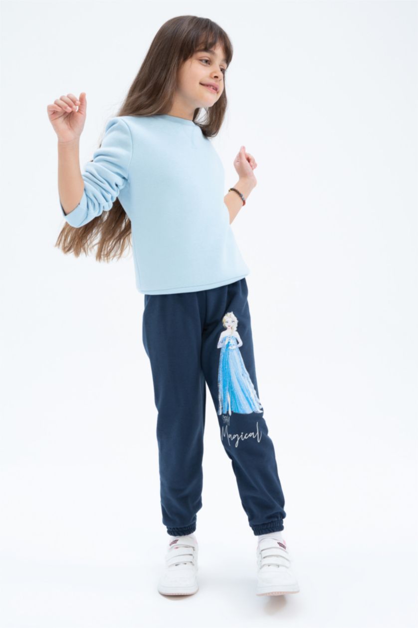 Kız Çocuk - Genç Kız Lacivert Kız Çocuk Frozen Eşofman