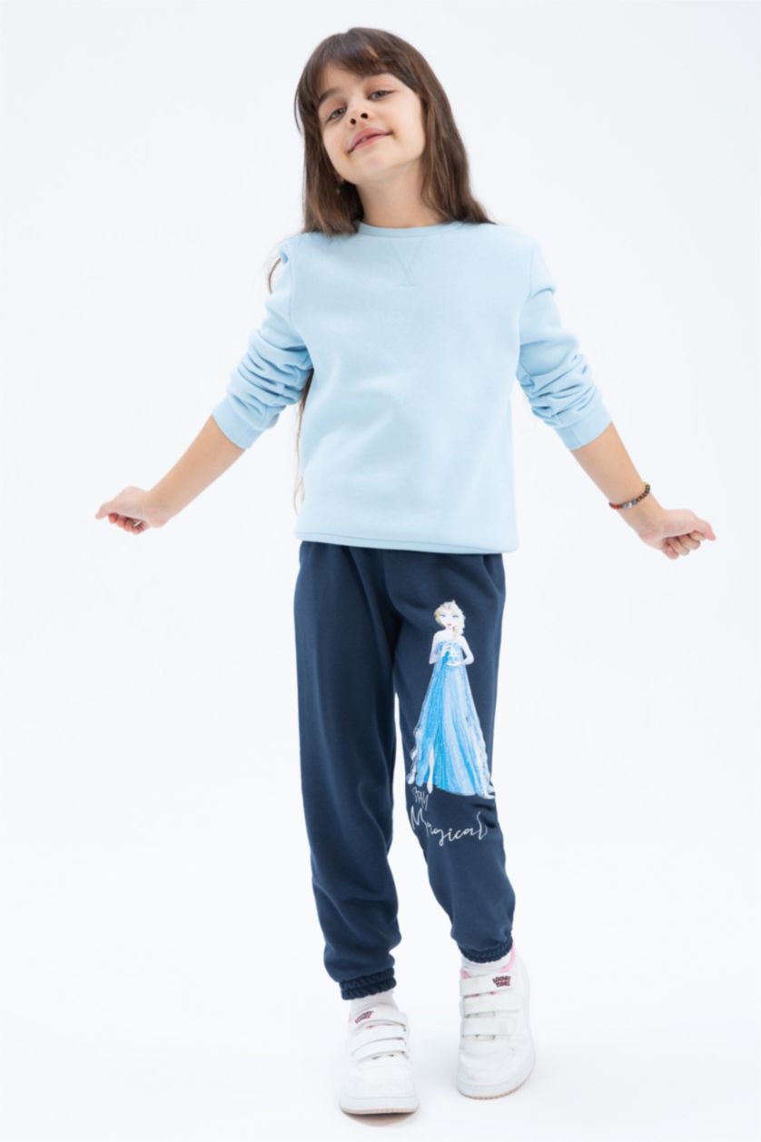 Kız Çocuk - Genç Kız Lacivert Kız Çocuk Frozen Eşofman