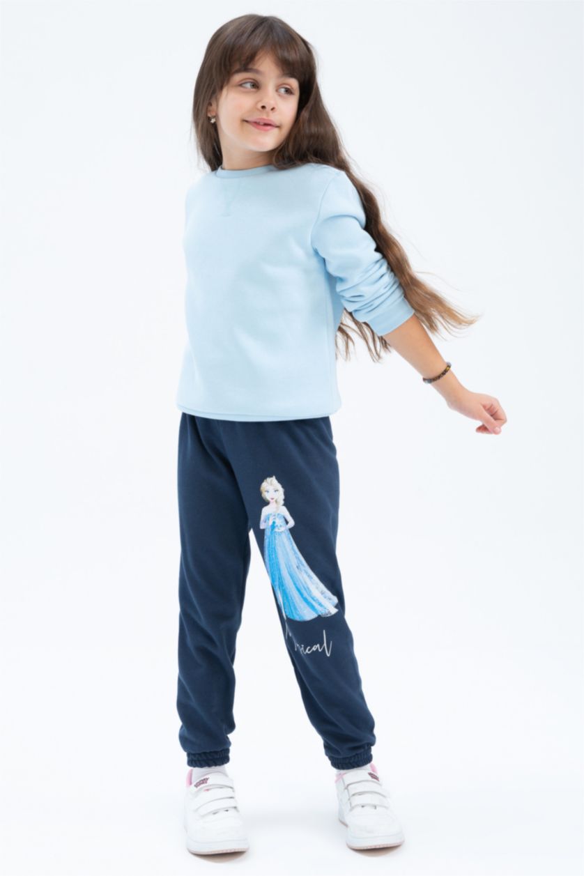 Kız Çocuk - Genç Kız Lacivert Kız Çocuk Frozen Eşofman