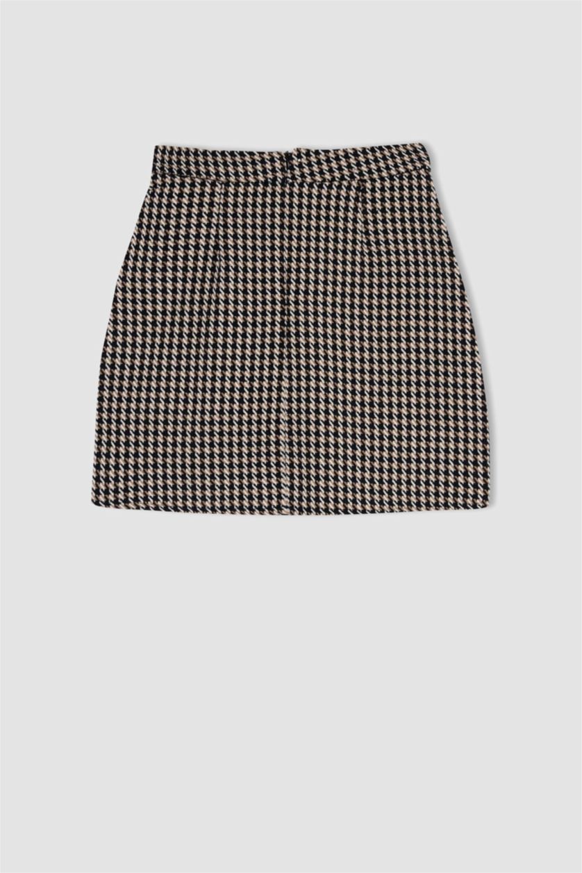 FEMME Marron Jupe Taille Normale Doublé