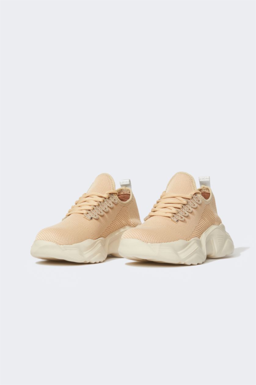 Kadın Camel Kadın DeFactoFit Yüksek Taban Bağcıklı Spor Ayakkabı