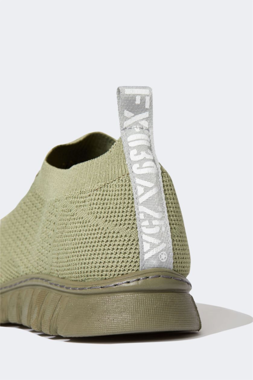 نساء كاكي حذاء رياضي برباط