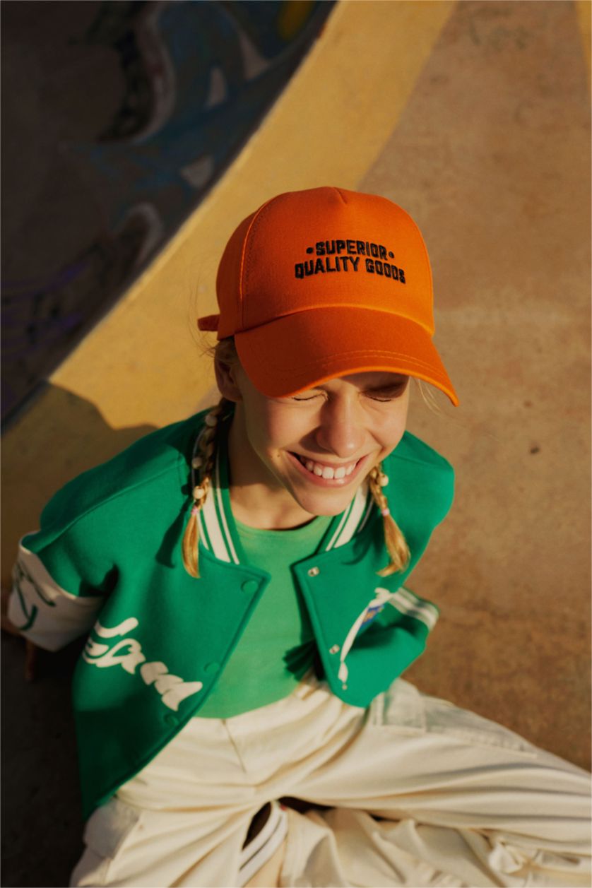 WOMAN Green Cool Printed Regular Fit Crew Neck Thick Fabric Bomber Jacket