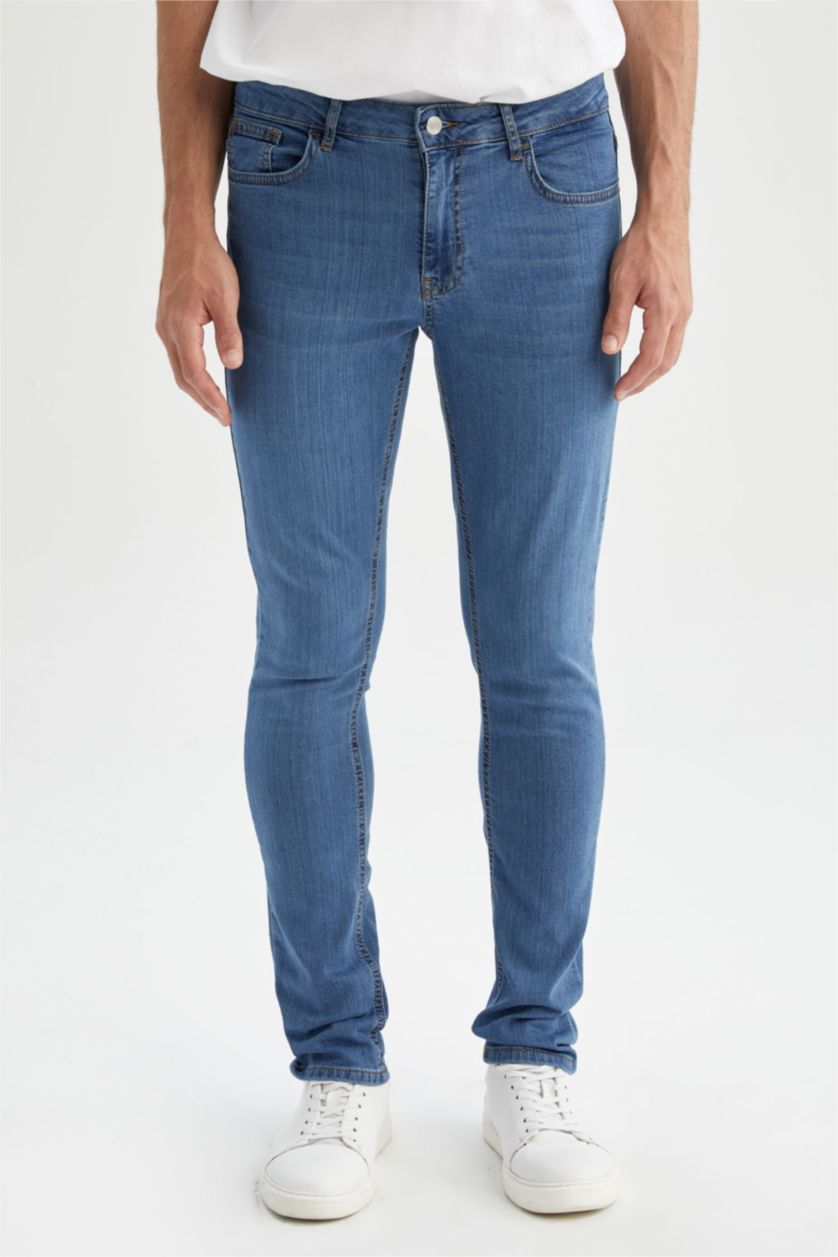 MAN Blue Pedro Slim Fit Trousers