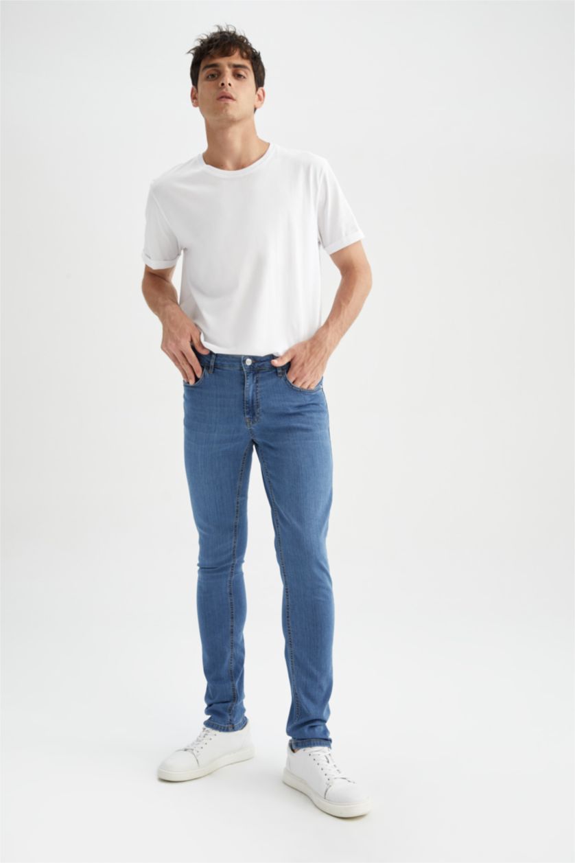 MAN Blue Pedro Slim Fit Trousers